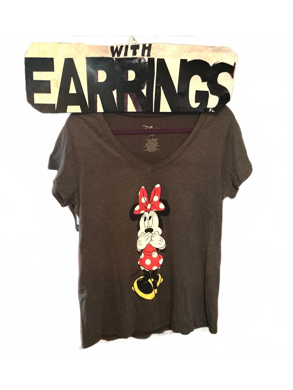 L Woops Top & Hoop Earrings o446